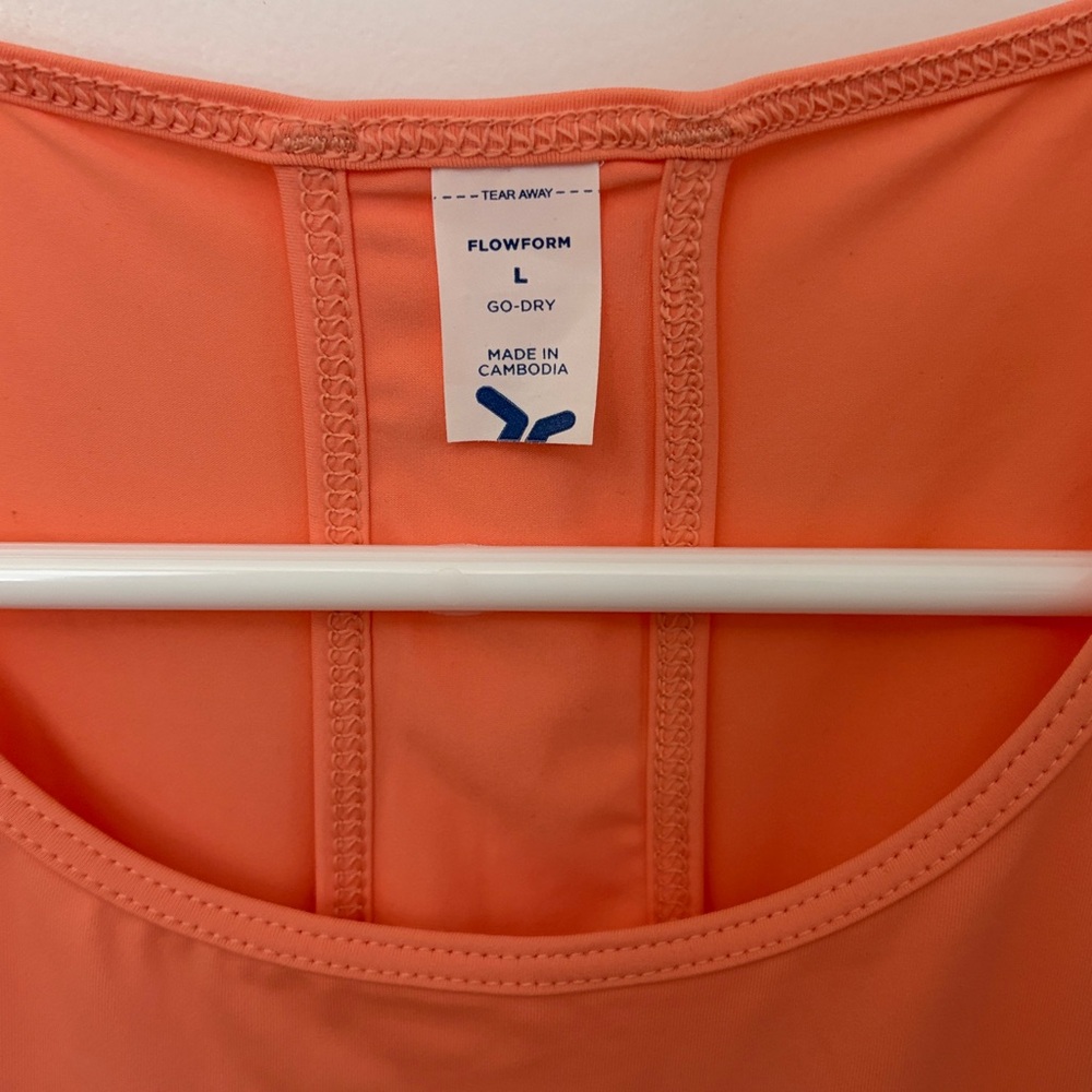 Old Navy Neon Coral Flowform Go Dry Active Tank - Picture 3 of 3